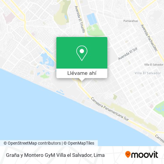 Mapa de Graña y Montero GyM Villa el Salvador