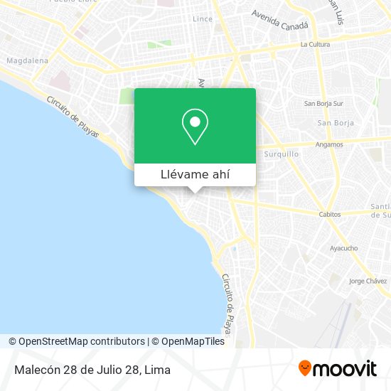 Mapa de Malecón 28 de Julio 28