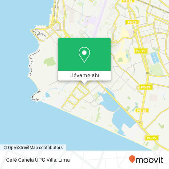 Mapa de Café Canela UPC Villa