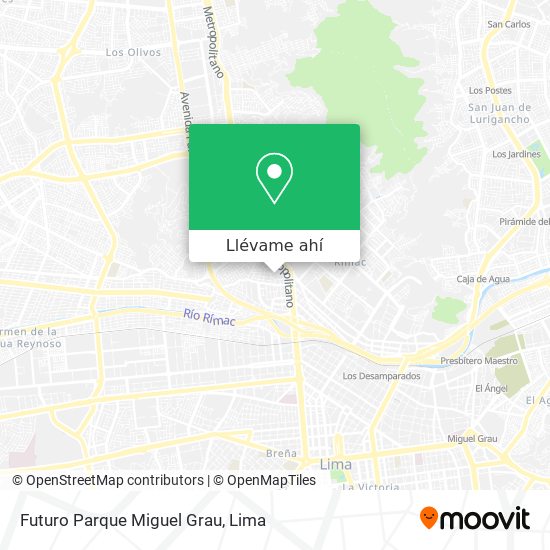 Mapa de Futuro Parque Miguel Grau