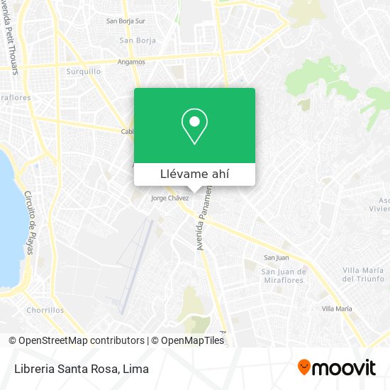 Mapa de Libreria Santa Rosa