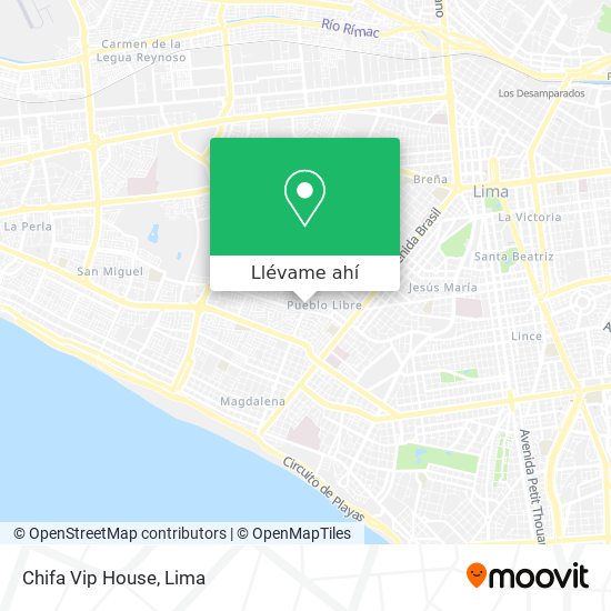Mapa de Chifa Vip House
