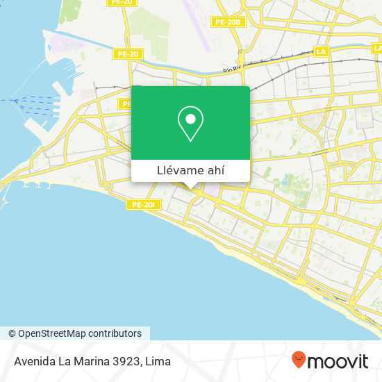 Mapa de Avenida La Marina 3923