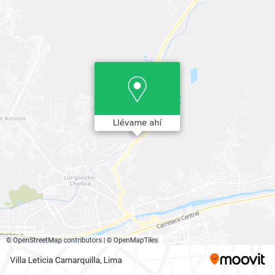 Mapa de Villa Leticia Camarquilla