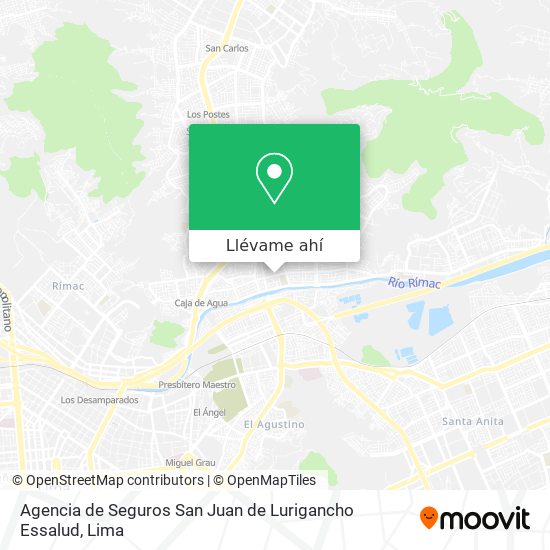 Mapa de Agencia de Seguros San Juan de Lurigancho Essalud