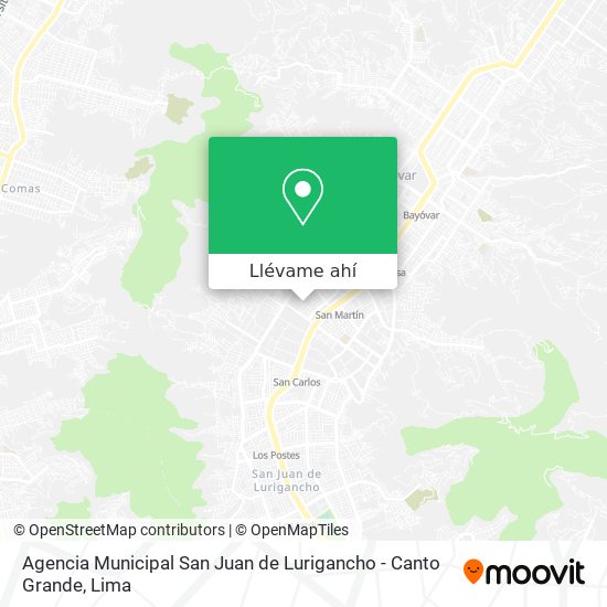 Mapa de Agencia Municipal San Juan de Lurigancho - Canto Grande