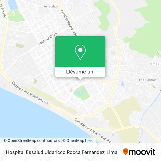 Mapa de Hospital Essalud Uldaricco Rocca Fernandez