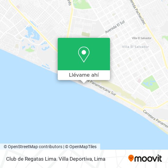 Mapa de Club de Regatas Lima. Villa Deportiva
