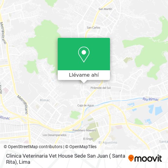Mapa de Clinica Veterinaria Vet House Sede San Juan ( Santa Rita)
