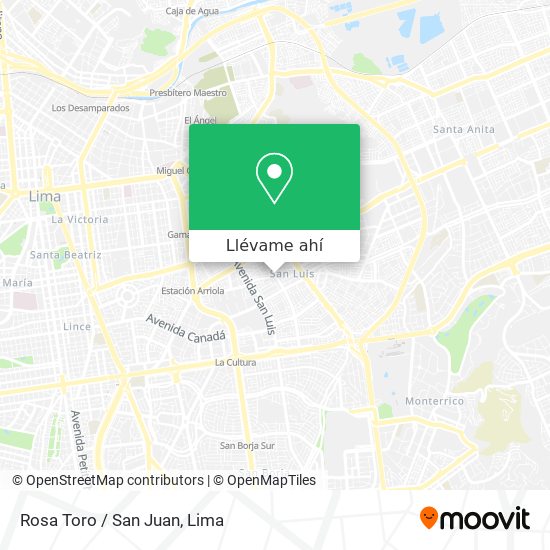 Mapa de Rosa Toro / San Juan