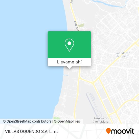 Mapa de VILLAS OQUENDO S.A