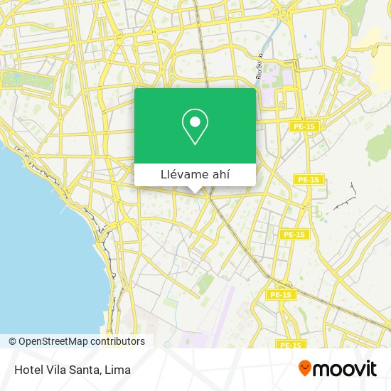Mapa de Hotel Vila Santa
