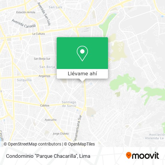 Mapa de Condominio "Parque Chacarilla"