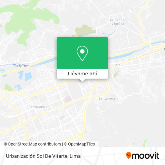 Mapa de Urbanización Sol De Vitarte