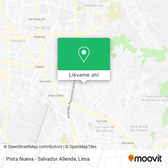 Mapa de Pista Nueva - Salvador Allende