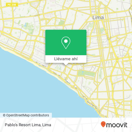 Mapa de Pablo's Resort Lima