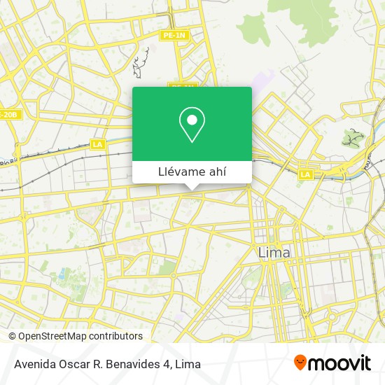 Mapa de Avenida Oscar R. Benavides 4