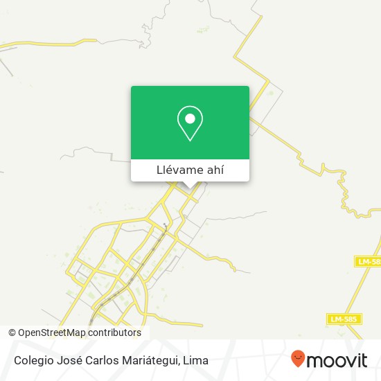 Mapa de Colegio José Carlos Mariátegui