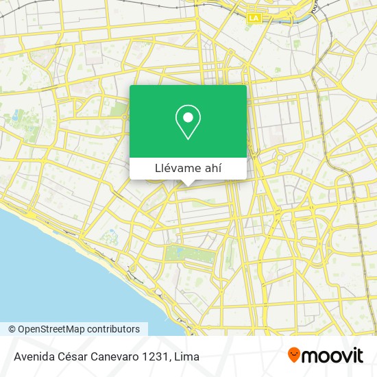 Mapa de Avenida César Canevaro 1231
