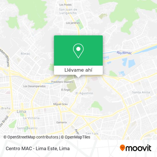Mapa de Centro MAC - Lima Este