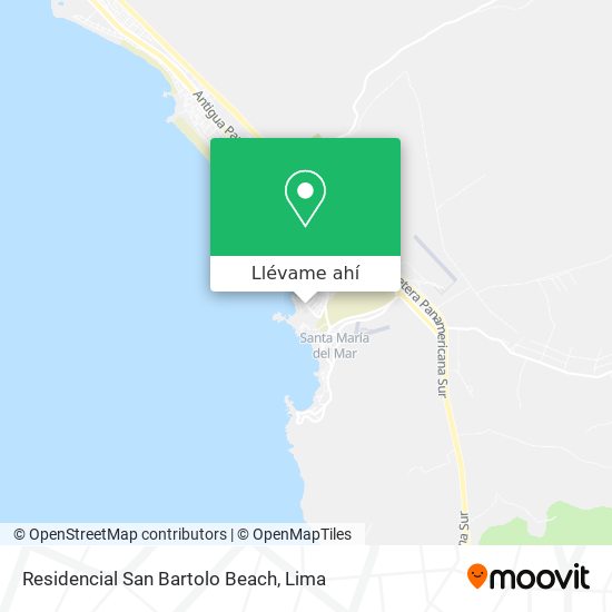 Mapa de Residencial San Bartolo Beach