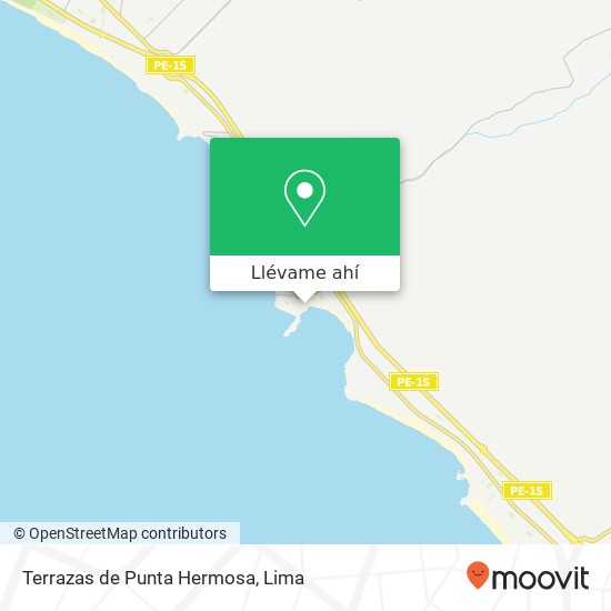 Mapa de Terrazas de Punta Hermosa