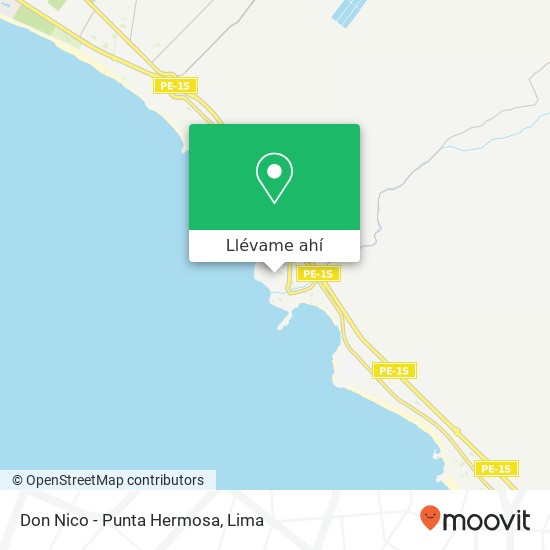 Mapa de Don Nico - Punta Hermosa