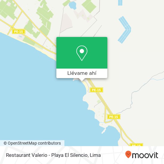 Mapa de Restaurant Valerio - Playa El Silencio