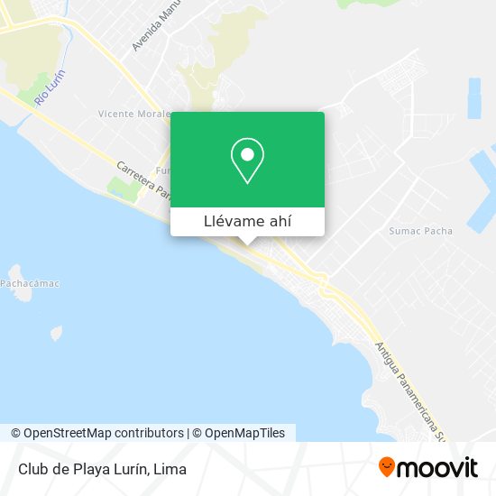 Mapa de Club de Playa Lurín