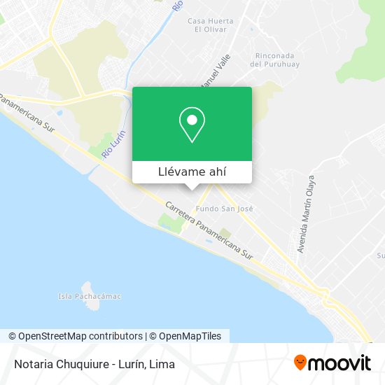 Mapa de Notaria Chuquiure - Lurín