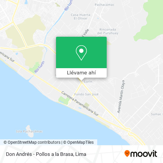 Mapa de Don Andrés - Pollos a la Brasa