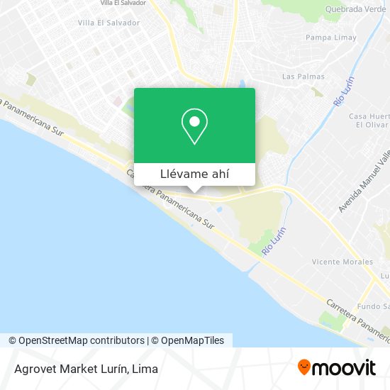 Mapa de Agrovet Market Lurín