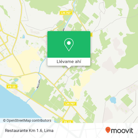 Mapa de Restaurante Km 1.6