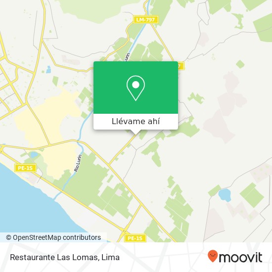 Mapa de Restaurante Las Lomas