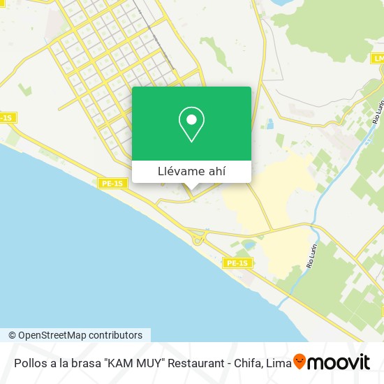 Mapa de Pollos a la brasa "KAM MUY" Restaurant - Chifa