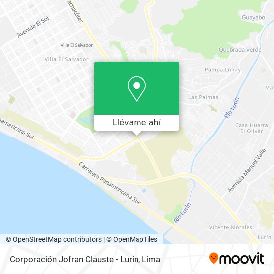 Mapa de Corporación Jofran Clauste - Lurin