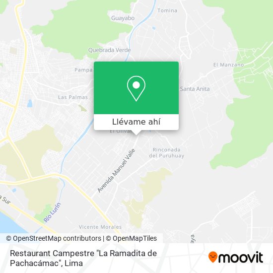 Mapa de Restaurant Campestre "La Ramadita de Pachacámac"
