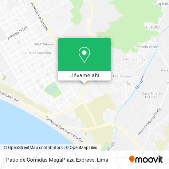Mapa de Patio de Comidas MegaPlaza Express