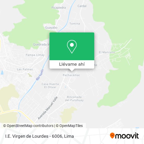 Mapa de I.E. Virgen de Lourdes - 6006