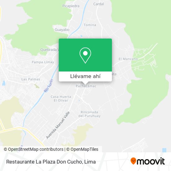 Mapa de Restaurante La Plaza Don Cucho