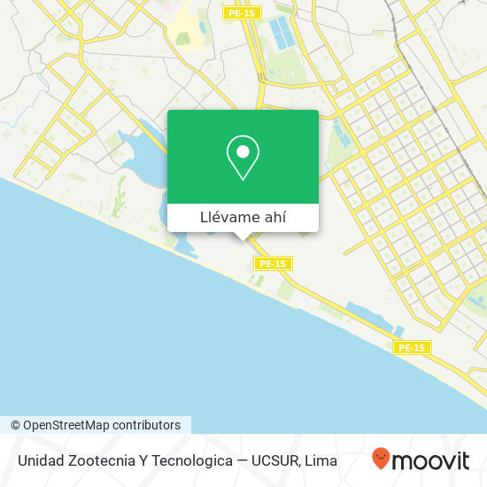 Mapa de Unidad Zootecnia Y Tecnologica — UCSUR