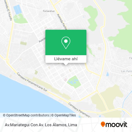 Mapa de Av.Mariategui Con Av. Los Álamos