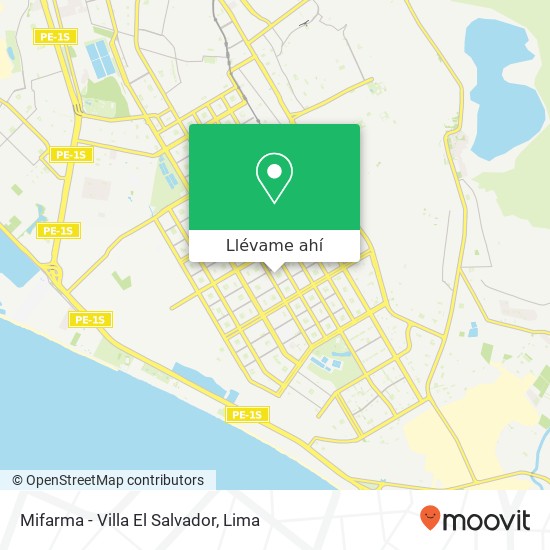 Mapa de Mifarma - Villa El Salvador