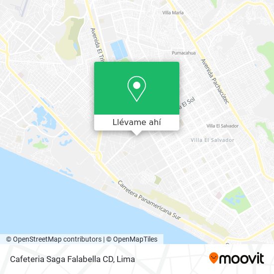 Mapa de Cafeteria Saga Falabella CD