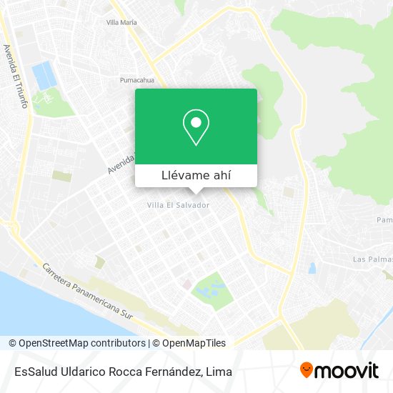 Mapa de EsSalud Uldarico Rocca Fernández