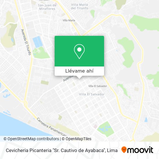 Mapa de Cevicheria Picanteria "Sr. Cautivo de Ayabaca"