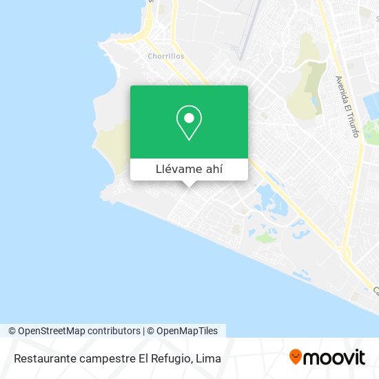 Mapa de Restaurante campestre El Refugio