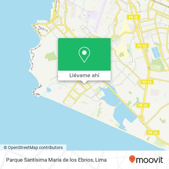 Mapa de Parque Santísima María de los Ebrios