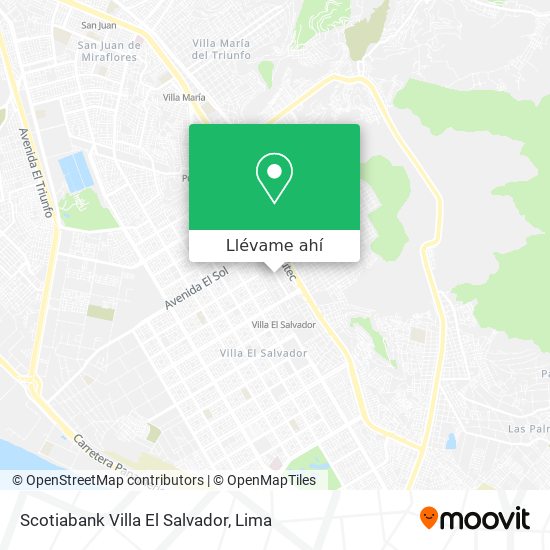Mapa de Scotiabank Villa El Salvador