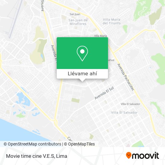 Mapa de Movie time cine V.E.S